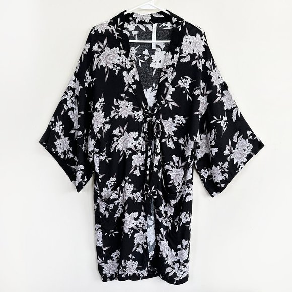 Spiritual Gangster Other - Spiritual Gangster Boho Floral Print Longline Kimono Cardigan Duster One Size